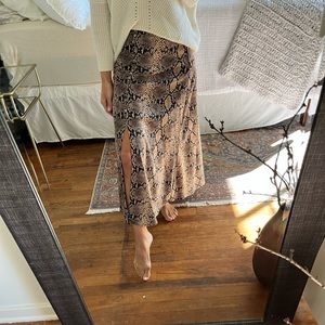 Zara leopard skirt